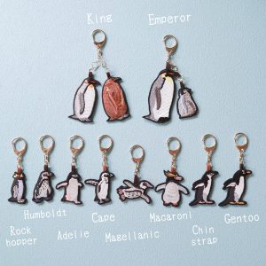 ペンギン刺繍チャーム/ブローチ
