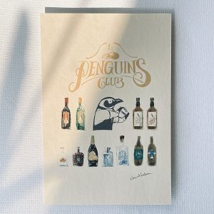 Magallanes Penguin Hotel 内にあるラグジュアリーなバー1st Penguins Clubのポストカードです。
