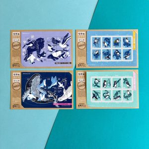 まるで本物の切手のようなシール