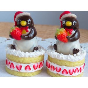 ペンギンクリスマスケーキフィギュア