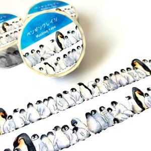 コウテイペンギンのクレイシをモチーフにしたマスキングテープです。